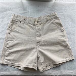 Lee Women's Cream Cargo Shorts